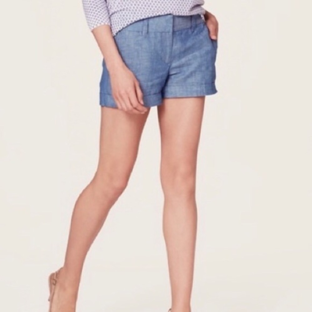 Ann Taylor LOFT Chambray shorts